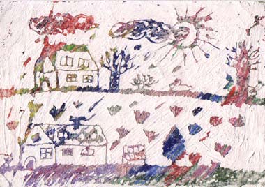 Daniella's Drawing Titled : Windy Day